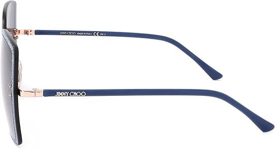 Amazon.com: Jimmy Choo Grey Shaded Blue Square Ladies Sunglasses